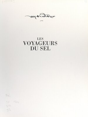 cover image of Les voyageurs du sel